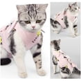 thumbnail image 4 of Traje de esterilización/castración para gatos con estampado de mascotas, traje postoperatorio de destete, traje de recuperación para madre y gato, 1 Uds., 4 of 5