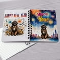 thumbnail image 4 of Happy New Year with Newfoundland Fireworks Holiday Xmas Winter 2025 Spiral Bound Journal Newfie Dog Lover Gifts 5x7in Spiral Notebook - 00025, 4 of 5