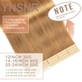 thumbnail image 3 of Extensiones de cabello YNSNR Caramel Blonde 22 cm, 20 unidades, 3 of 6
