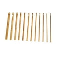 thumbnail image 3 of maskred Bamboo Hook Handle Crochet Weave Needle Multipurpose Long-lasting Simple Operation No Burrs Workmanship Practical As shown 5Set, 3 of 6