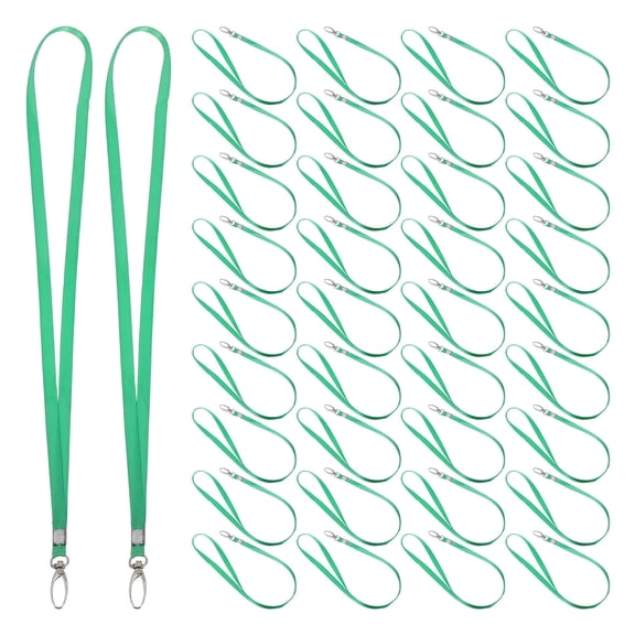 Nicehomfit 50Pcs Nylon Lanyards for Id Badges with Swivel Hook Lightweight Neck Strap for Office Use