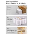 thumbnail image 3 of TOYTEXX Foldable 8-Tier Shoe Organizer Cabinet, 140 cm Tall Closet Storage, 3 of 5