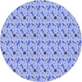 thumbnail image 1 of Ahgly Company Tapis d'Intérieur Lavable en Machine Carré Transitionnel Bleu Pastel, 3 Pieds Carré, 1 of 7