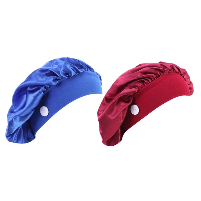 Paquete de 2 gorro médico de seda para hombre y mujer, gorro médico a prueba de polvo Sunnimix Gorra de matorral ajustable unisex