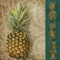 thumbnail image 2 of Reynolds, Jade 15x15 White Modern Wood Framed Museum Art Print Titled - Pineapple Welcome I, 2 of 4