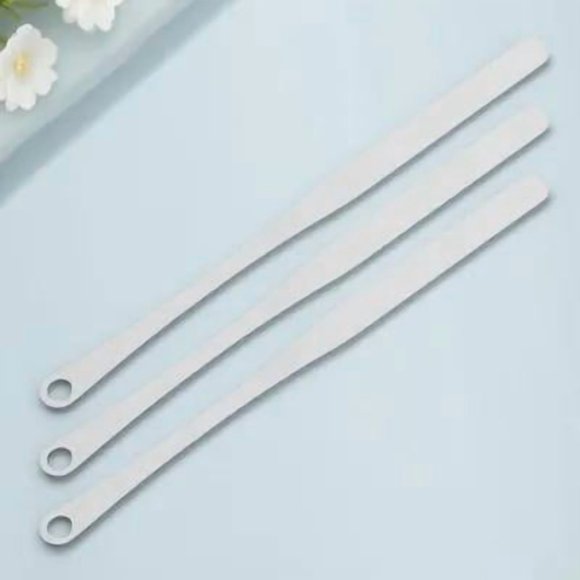 FESTFENDS 3Ud Spátula Cosmética De Para Mezclar Base Y Maquillaje Plata