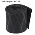 thumbnail image 4 of Uxcell Heat Shrink Wrap Tubing for Fishing Rod Grips, 40mm Dia 65mm Flat 3.3ft 1.8:1 rate Black, 4 of 5