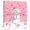 Pink, variant on Wall Art Prints, Red Snowman Christmas Framed Canvas Prints for Bedroom Living Room Bathroom Office, Xmas Balls Snowflake Gallery Wrap Wall Art Poster for Gifts Home Decor 12"x12"
