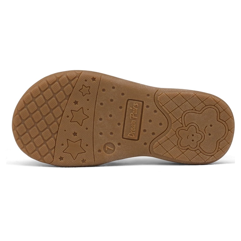 Dream Pairs Kids Brown Toe-Protective Closed-Toe Sandals Amazon.com | DREAM PAIRS Girls Sandals Classic Open Toe  main image 4