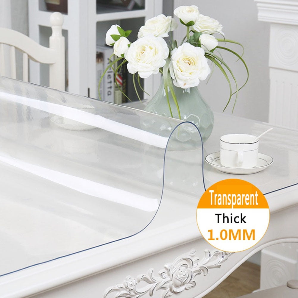 Imitation Marble Gold PVC Soft Glass Waterproof Oil-proof Heat-resistant  Table Mat Odorless Tablecloth Customize Table Protector 