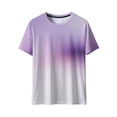 thumbnail image 6 of cocolona Mens and Womens Short Sleeve T Shirts Summer Fashion Casual Loose Gradient Crew Neck Tops Vintage Tees, 6 of 8