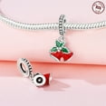 thumbnail image 2 of Jeffery Charms for Women Bracelet 925 Silver Christmas bell Pendants with Colorful zircon,Red Bell,Christmas, 2 of 7