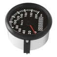 thumbnail image 4 of Velocímetro GPS de 3 a 3/8 pulgadas, indicador de velocidad de 200 km/h, retroiluminación roja, 12 V/24 V, universal para coche, motocicleta, barco, camión, 4 of 14