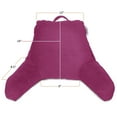 thumbnail image 6 of Nestl Reading Pillow for Kids & Teens, Bed Rest Pillows with Arms for Sitting in Bed, Shredded Memory Foam Small Backrest Support Pillow, Magenta, 6 of 6
