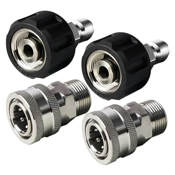 Stainless Steel Quick Connect Kit for Pressure Washers with M22 14 Fittings