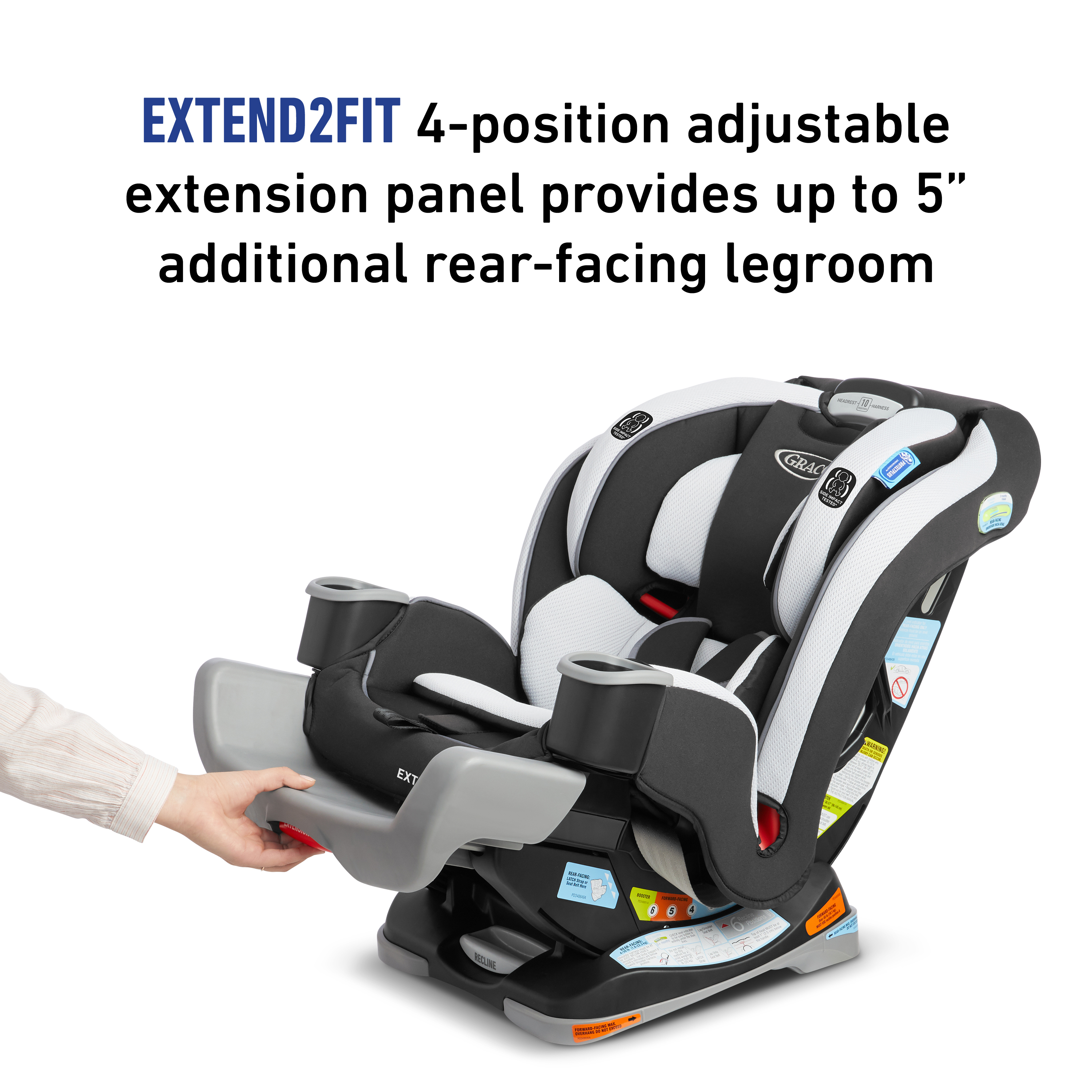 Graco Extend2Fit 3-in-1 Convertible Car Seat, Stocklyn - image 3 of 8