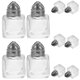 thumbnail image 1 of GOOHOCHY 10 botellas de vidrio para condimentos de cocina, saleros, pimenteros y especias para barbacoa., 1 of 8