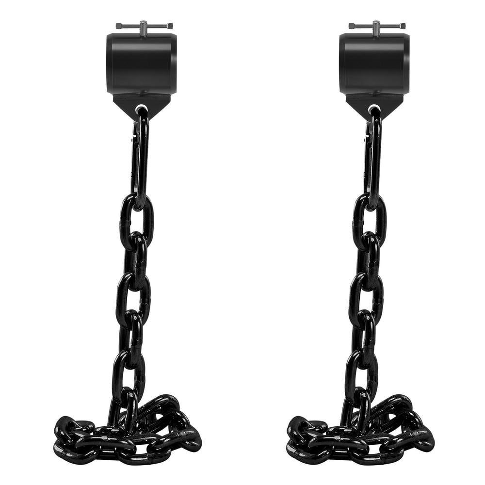 Weight Lifting Chains Pairs 26LB/12kg Barbell Chains w/Collars Fitness Strength 