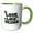 Green/White, variant on 3drose, Love Like Jesus, 15oz Two-tone Blue Mug