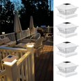 thumbnail image 3 of Solar Powered LED Deck Post Light, Square Garden Cap Lamp, Dual-Color LED, Waterproof & Dustproof, Perfect for Courtyard, Garden & Villa Landscapes, 3 of 8