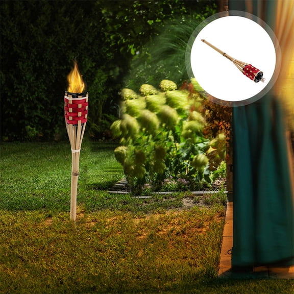 Raindrops Handheld Outdoor Oil Torch Lamp for Garden, Yard, Festival Decor and Lighting