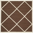 thumbnail image 6 of Safavieh CAMBRIDGE, DARK BROWN / IVORY, 6' X 6' Round, Area Rug, CAM136H-6R, 6 of 10
