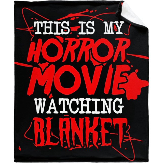LHSHID Horror Movie Watching Blanket Blanket Gifts Fleece Picnic for Men Kids Summer Soft Throw Fuzzy Blankets for Couch House Travel 50x60in