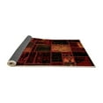 thumbnail image 2 of Ahgly Company Indoor Rectangle Patchwork Orange Transitional Area Rugs, 8' x 10', 2 of 4