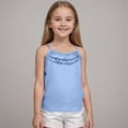 thumbnail image 2 of TOWED22 Girls Dance Tank Tops Toddler Racerback Sleeveless Top Girl Undershirts for Ballet Gymnastics(Sky Blue,6-7 Y), 2 of 9