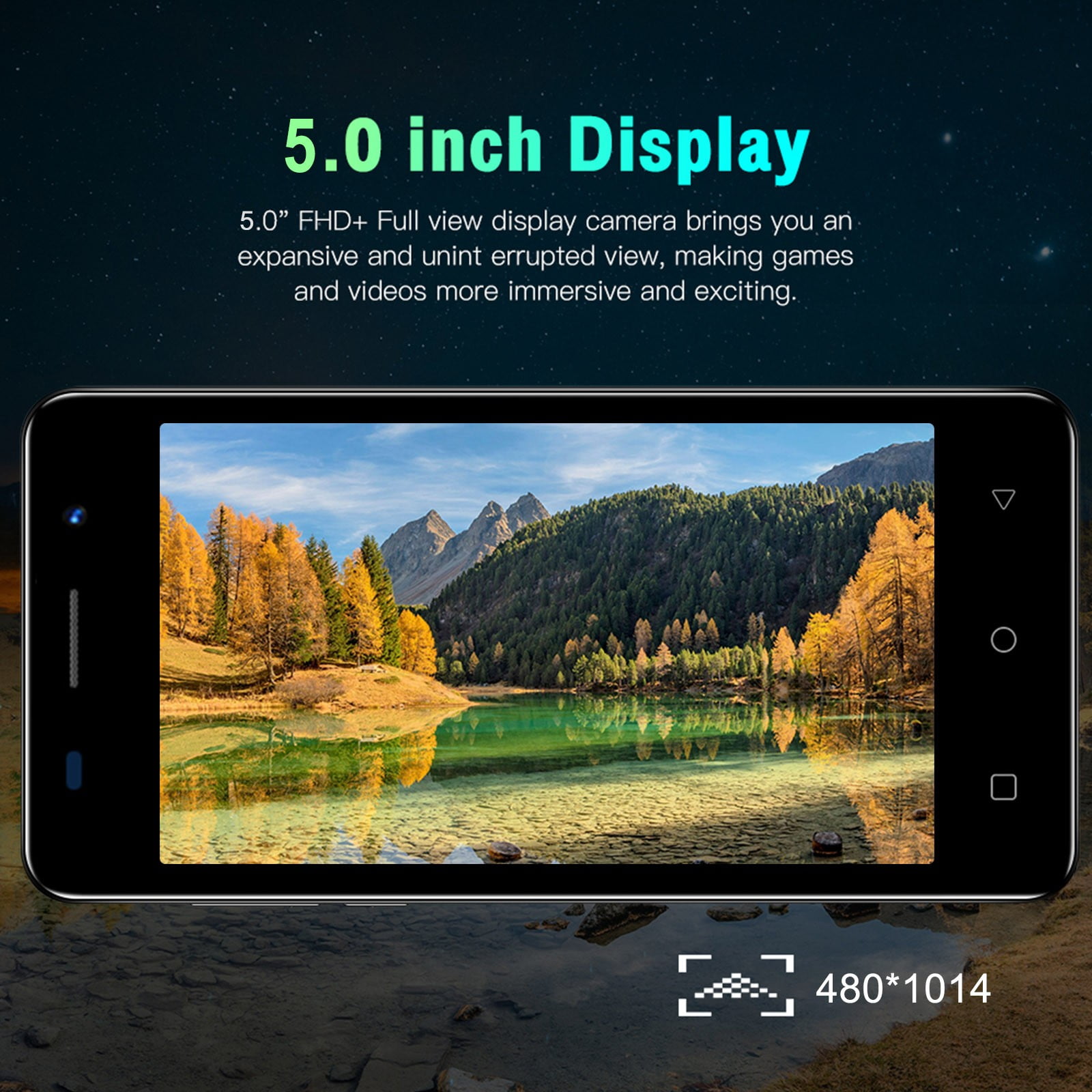 HOMBOTI Smart Phone Clearance Unlocked Phone Hot Note 80 Quad-Core Smartphone Android Telephone Cellphone 5 Inch 3G Smartphone Deca Core 1GB RAM 16GB ROM