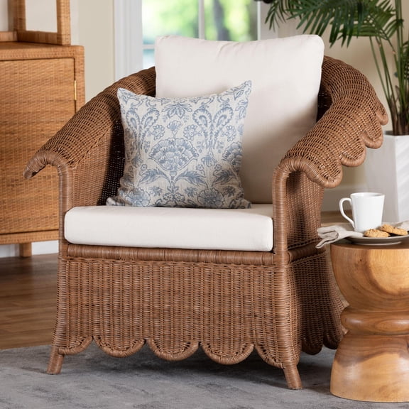bali & pari Detta Boho Armchair, Peanut Brown