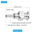 thumbnail image 2 of 10 Pcs 14G 0.26 Inch Bent Blunt Tip Dispensing Needle with Lure Lock for Refilling Liquid Adhesives, 2 of 6