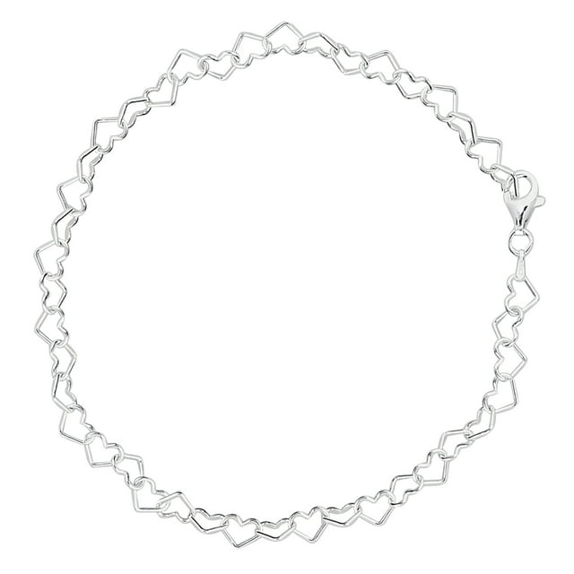 Bracelet de Chaîne à Maillons en Argent Sterling, 9"