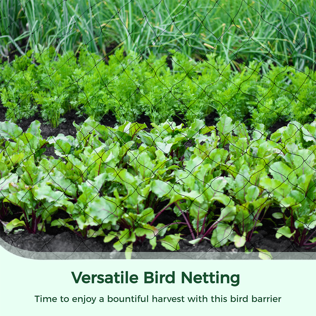 Bird Netting, Heavy-Duty Bird Poultry Netting for Garden, Fruit Trees, Chicken Coop, 50 x 50 ft, Black