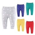 thumbnail image 2 of The Peanutshell Baby Boy or Girl Pants, 5-Pack, Elephant Brights, 2 of 7