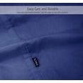 thumbnail image 5 of 4 Piece Bamboo Microfiber Hyacinth Blue Full Sheet Set, Deep Pocket Bed Sheets, 5 of 6