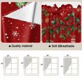 thumbnail image 5 of Red Gnomes Christmas Swag Curtains for Kitchen/Bedroom/Living Room, Xmas Ball Gifts Snowflake Scalloped Curtains 63 Inch Long, Rod Pocket Window Swag Topper Curtains Valances 2 Panels Set 36"x63", 5 of 8