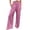 Purple_001, variant on HNMKIU Pants for Women Fashion Elastic Waist with Pocket Loose Harem Style Cropped for Casual Wear Womens Trousers Pink_001,L