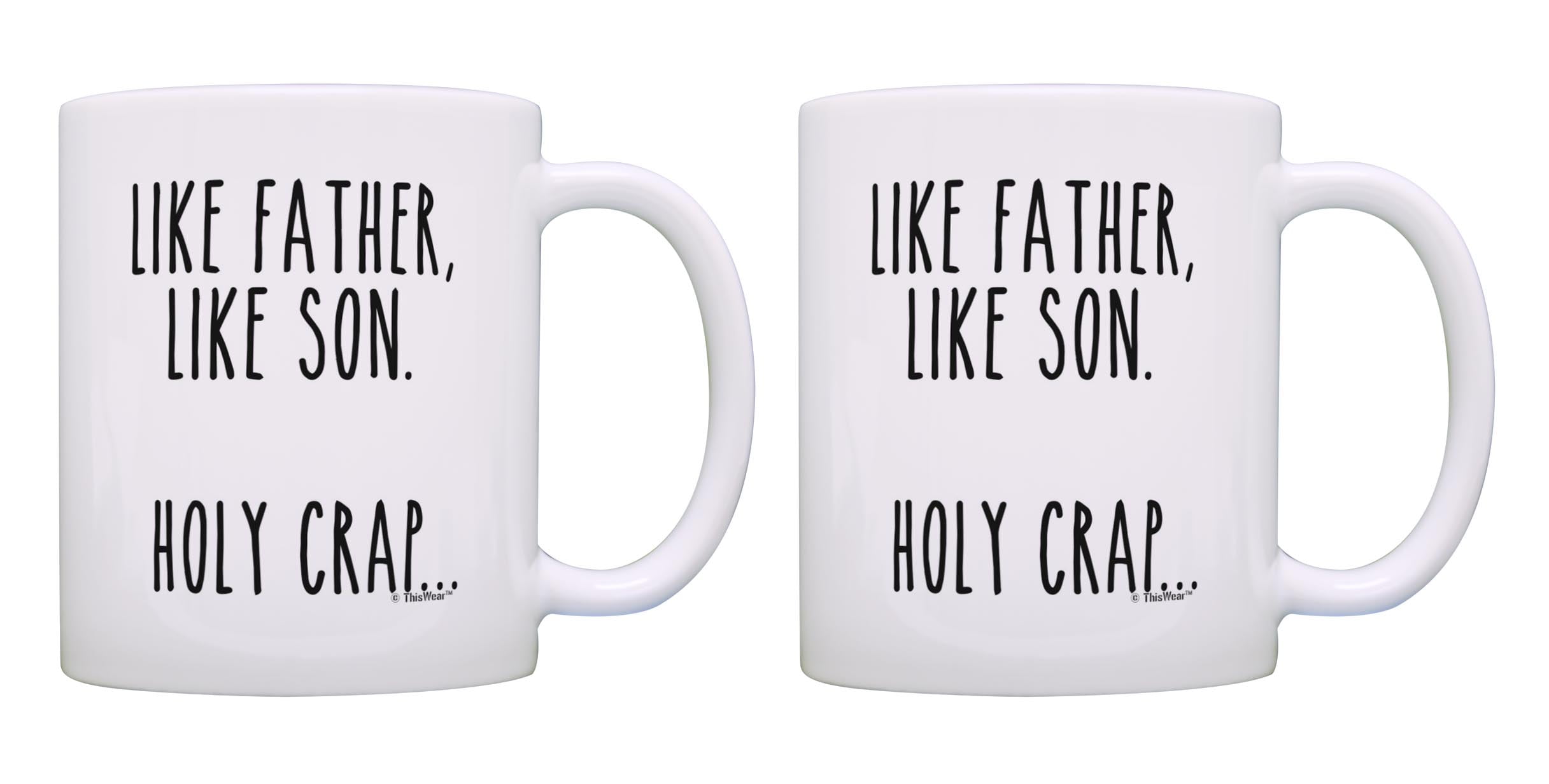 ThisWear Funny Dad Mug Set Like Father Like Son Dad Joke Mug for Dad 11 ...