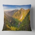 thumbnail image 2 of Designart Karpaty Highrise Mountains - Landscape Photo Throw Pillow - 16x16, 2 of 5