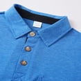 thumbnail image 6 of GuangCheng Mens Polo Shirts Classic Button Basic Long Sleeve Work Shirts Solid Cotton Tees Suit Dress Tops, 6 of 7