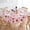 V50-pink Heart, variant on Easter Tablecloth 60x120 Spring Pink Green Blue White Pastel Buffalo Check Plaid Rustic Table Cloth - Oblong Polyester Table Cover Reusable Water Resistant for Summer Holiday Party Picnic Décor