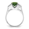 thumbnail image 2 of Sterling Silver Lime Green Round w/Pav� Sides CZ Ring QR4369, 2 of 5