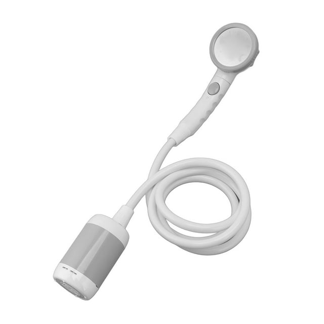 Ensemble de Douche Portable en Acier Inoxydable Abs, Douche Extérieure Électrique Camping Bain Trois Vitesses Interrupteur Pluie Bain pour Animaux Électrique pour Usage Extérieur