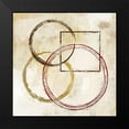 thumbnail image 2 of Allen, Kimberly 12x12 Black Modern Framed Museum Art Print Titled - Circles and Squares 2, 2 of 5