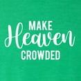 thumbnail image 5 of Wild Bobby Make Heaven Crowded Inspirational/Christian Women Tri-Blend Racerback Tank Top, Envy, Medium, 5 of 5