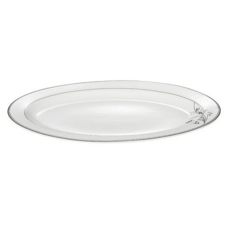 - Lorren Home Trends Viola 14'' Bone China Serving Platter