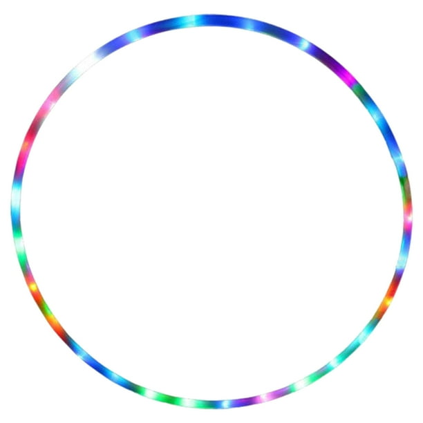 Aro deportivo luminoso LED para adultos y niños, aro multicolor para perder peso, culturismo, fitness, juguete, múltiples aros deportivos luminosos