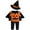 4PCS Pumpkin Set, variant on WIBACKER 4PCS Infant Halloween Baby Girls Boys Pumpkin Outfit Top   Pants   Wizard Hat   Bat Cape, Halloween Cosplay Costumes