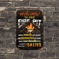thumbnail image 7 of Welcome to Our Fire Pit Funny Camper/ Camping Metal Tin Signs Vintage Patio Back Yard Decorations Gifts 8 X 12 Inch Indoor/Outside Accessories, 7 of 7